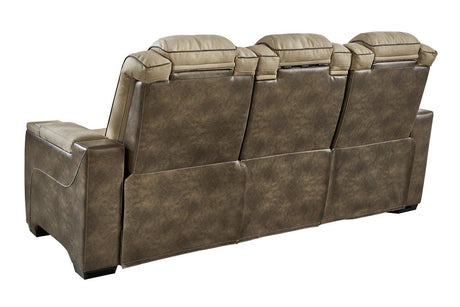 Next-Gen DuraPella Sand Dual Power Reclining Sofa by Ashley at Eve Furniture