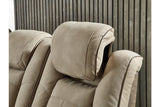 Next-Gen DuraPella Sand Dual Power Reclining Sofa by Ashley at Eve Furniture