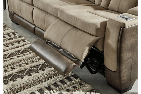 Next-Gen DuraPella Sand Dual Power Reclining Sofa by Ashley at Eve Furniture