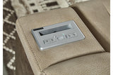 Next-Gen DuraPella Sand Dual Power Reclining Sofa by Ashley at Eve Furniture