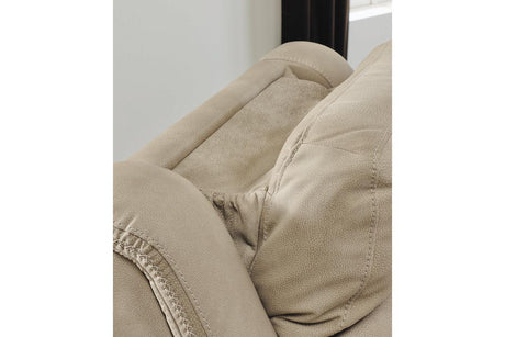 Next-Gen DuraPella Sand Performance Fabric Dual Power Recliner by Ashley at Eve Furniture