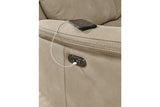 Next-Gen DuraPella Sand Performance Fabric Dual Power Recliner by Ashley at Eve Furniture