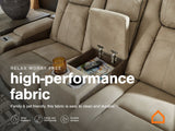 Next-Gen DuraPella Sand Performance Fabric Dual Power Reclining Sofa and Loveseat by Ashley at Eve Furniture