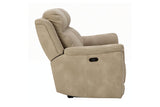 Next-Gen DuraPella Sand Performance Fabric Dual Power Reclining Sofa by Ashley at Eve Furniture