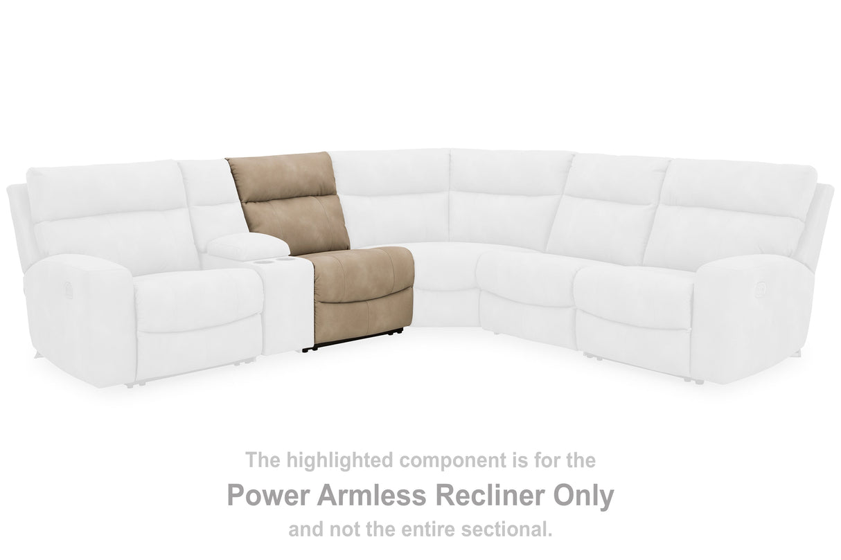 Next-Gen DuraPella Sand Power Armless Recliner by Ashley at Eve Furniture