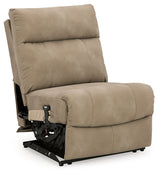 Next-Gen DuraPella Sand Power Armless Recliner by Ashley at Eve Furniture
