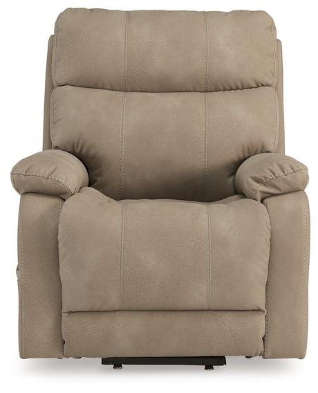 Next-Gen Durapella Sand Power Lift Recliner by Ashley at Eve Furniture