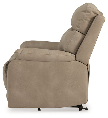 Next-Gen Durapella Sand Power Lift Recliner by Ashley at Eve Furniture