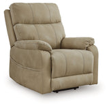 Next-Gen Durapella Sand Power Lift Recliner by ASHLEY FURNITURE at Eve Furniture