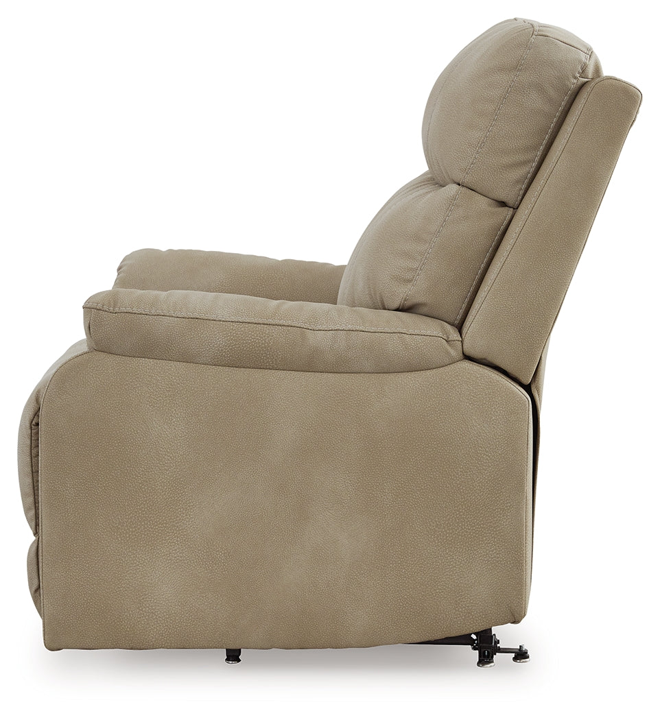 Next-Gen Durapella Sand Power Lift Recliner by ASHLEY FURNITURE at Eve Furniture