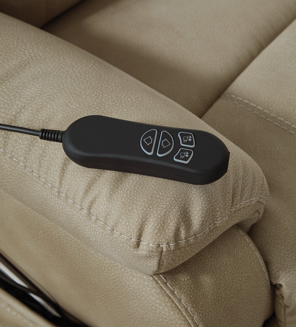 Next-Gen Durapella Sand Power Lift Recliner by ASHLEY FURNITURE at Eve Furniture