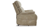 Next-Gen Durapella Sand Power Lift Recliner by ASHLEY FURNITURE at Eve Furniture