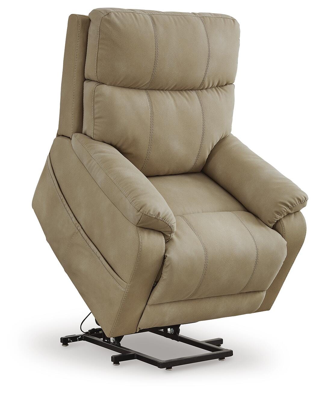 Next-Gen Durapella Sand Power Lift Recliner by ASHLEY FURNITURE at Eve Furniture