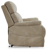 Next-Gen Durapella Sand Power Lift Recliner by ASHLEY FURNITURE at Eve Furniture