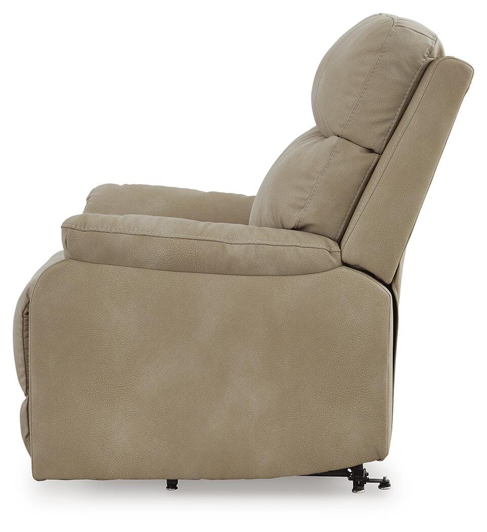 Next-Gen Durapella Sand Power Lift Recliner by ASHLEY FURNITURE at Eve Furniture