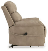 Next-Gen Durapella Sand Power Lift Recliner by ASHLEY FURNITURE at Eve Furniture
