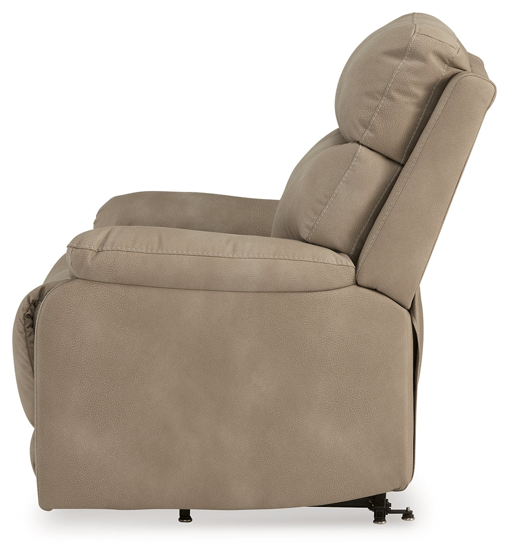 Next-Gen Durapella Sand Power Lift Recliner by ASHLEY FURNITURE at Eve Furniture