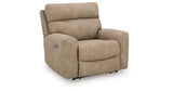 Next-Gen DuraPella Sand Power Recliner by Ashley at Eve Furniture