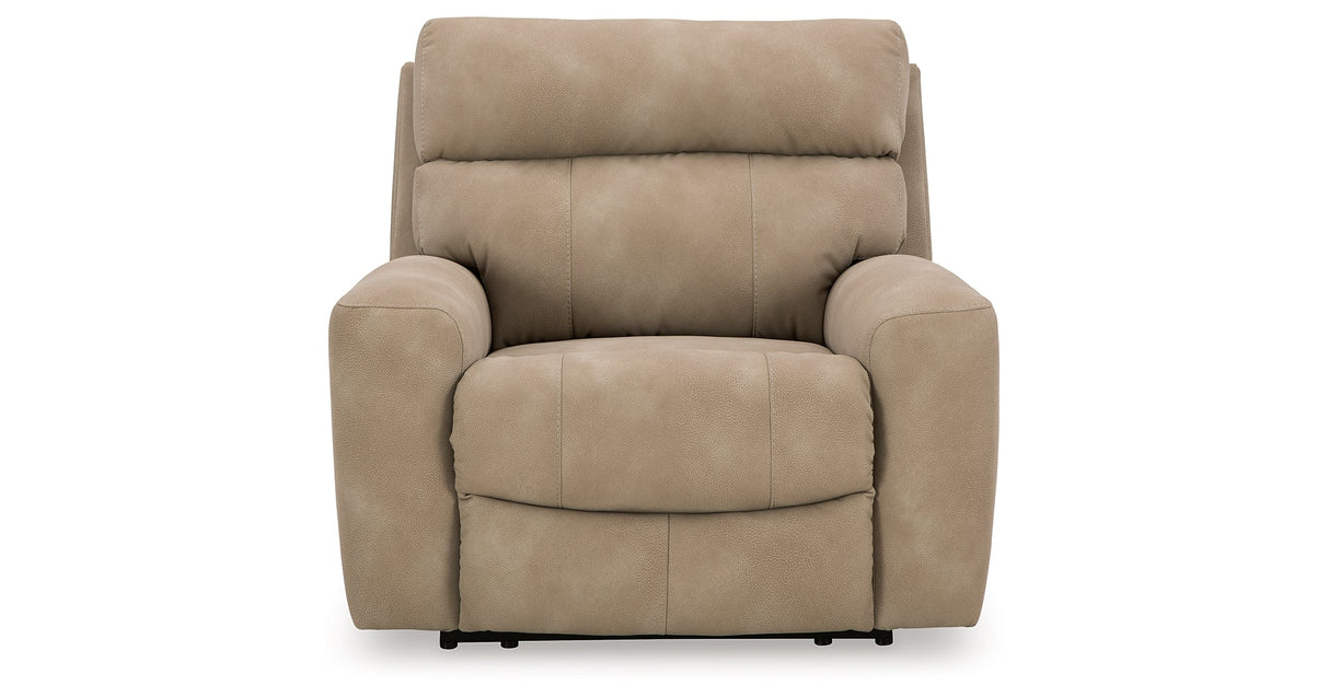 Next-Gen DuraPella Sand Power Recliner by Ashley at Eve Furniture