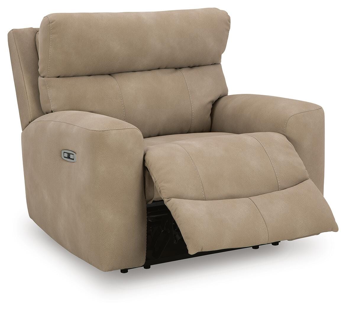 Next-Gen DuraPella Sand Power Recliner by Ashley at Eve Furniture