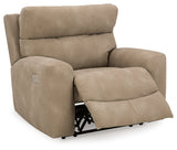 Next-Gen DuraPella Sand Power Recliner by Ashley at Eve Furniture