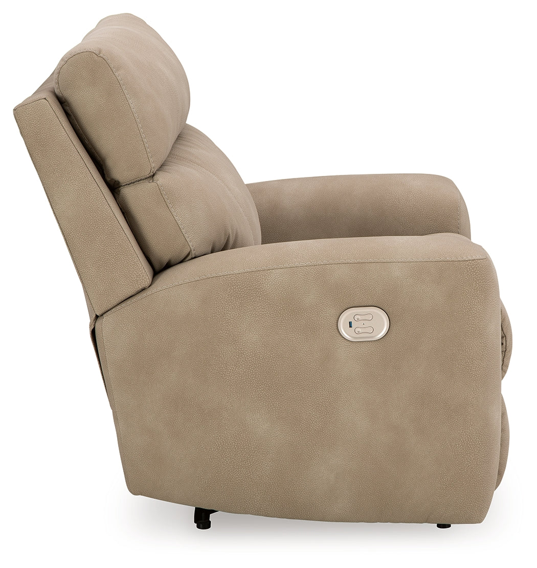 Next-Gen DuraPella Sand Power Recliner by Ashley at Eve Furniture