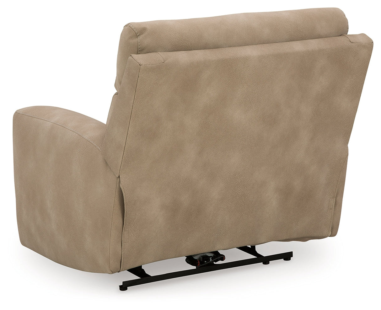Next-Gen DuraPella Sand Power Recliner by Ashley at Eve Furniture