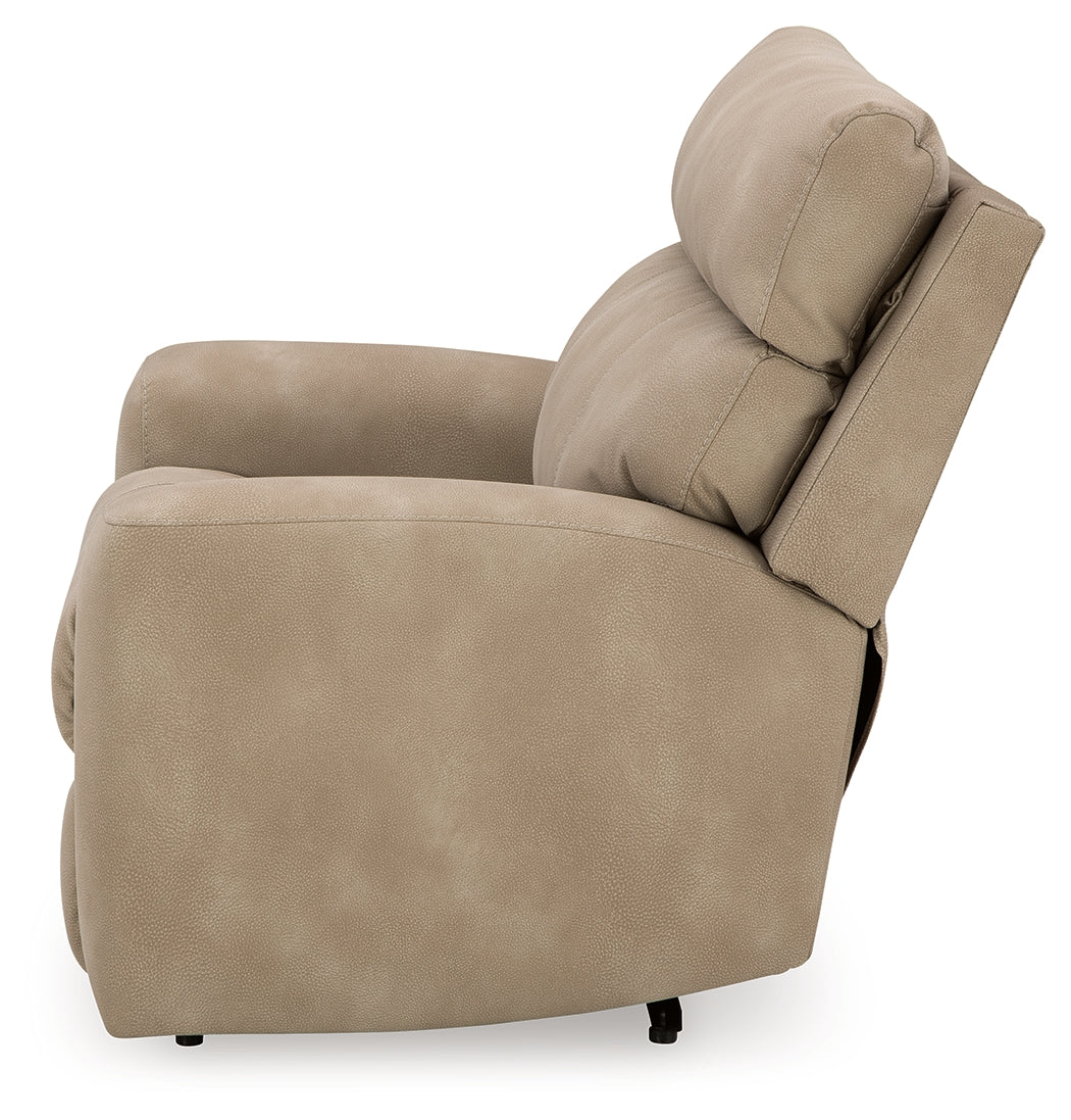 Next-Gen DuraPella Sand Power Recliner by Ashley at Eve Furniture