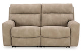 Next-Gen DuraPella Sand Power Reclining Loveseat by Ashley at Eve Furniture