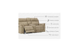 Next-Gen DuraPella Sand Power Reclining Loveseat with Console by Ashley at Eve Furniture