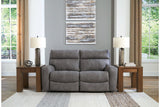Next-Gen DuraPella Slate 2-Piece Power Reclining Sectional Loveseat by Ashley at Eve Furniture