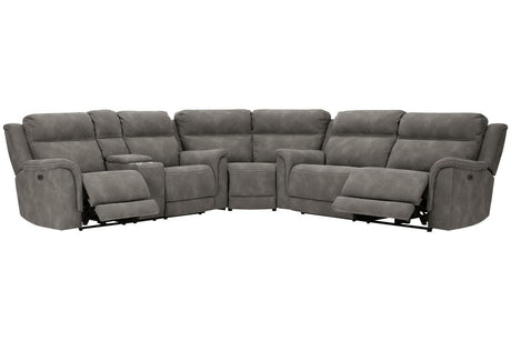 Next-Gen DuraPella Slate 3-Piece Power Reclining Sectional by Ashley at Eve Furniture