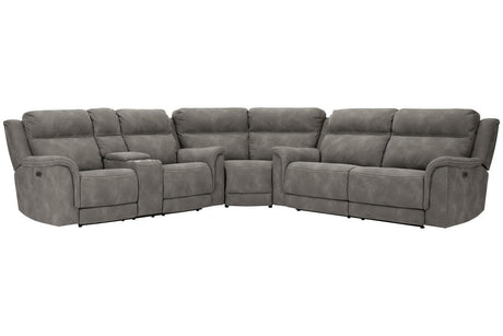 Next-Gen DuraPella Slate 3-Piece Power Reclining Sectional by Ashley at Eve Furniture