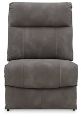Next-Gen DuraPella Slate 5-Piece Power Reclining Sectional by Ashley at Eve Furniture