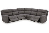 Next-Gen DuraPella Slate 5-Piece Power Reclining Sectional by Ashley at Eve Furniture