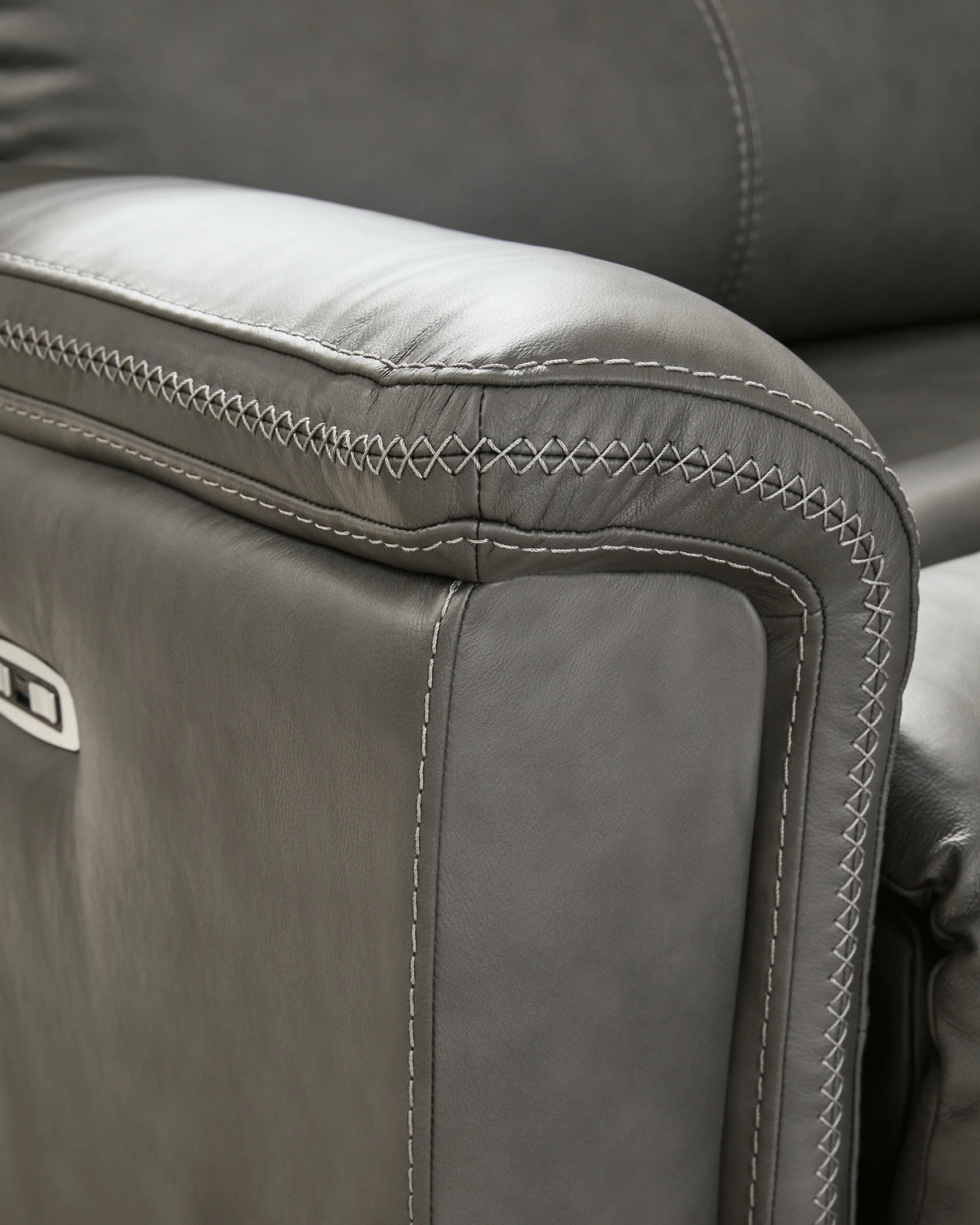 Next-Gen DuraPella Slate 5-Piece Power Reclining Sectional by Ashley at Eve Furniture