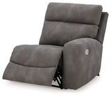 Next-Gen DuraPella Slate 5-Piece Power Reclining Sectional by Ashley at Eve Furniture