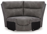 Next-Gen DuraPella Slate 5-Piece Power Reclining Sectional by Ashley at Eve Furniture