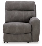 Next-Gen DuraPella Slate 5-Piece Power Reclining Sectional by Ashley at Eve Furniture
