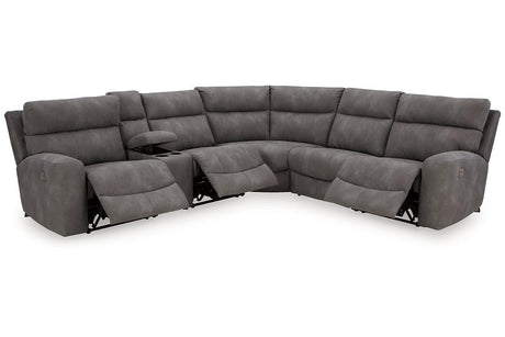 Next-Gen DuraPella Slate 6-Piece Power Reclining Sectional by Ashley at Eve Furniture