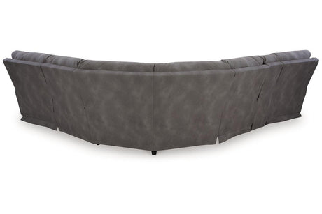 Next-Gen DuraPella Slate 6-Piece Power Reclining Sectional by Ashley at Eve Furniture