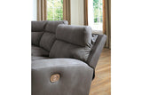 Next-Gen DuraPella Slate 6-Piece Power Reclining Sectional by Ashley at Eve Furniture
