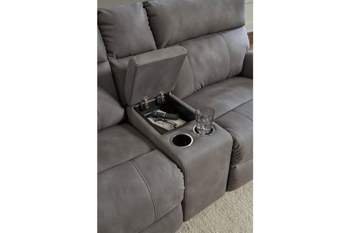 Next-Gen DuraPella Slate 6-Piece Power Reclining Sectional by Ashley at Eve Furniture