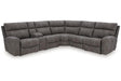 Next-Gen DuraPella Slate 6-Piece Power Reclining Sectional by Ashley at Eve Furniture