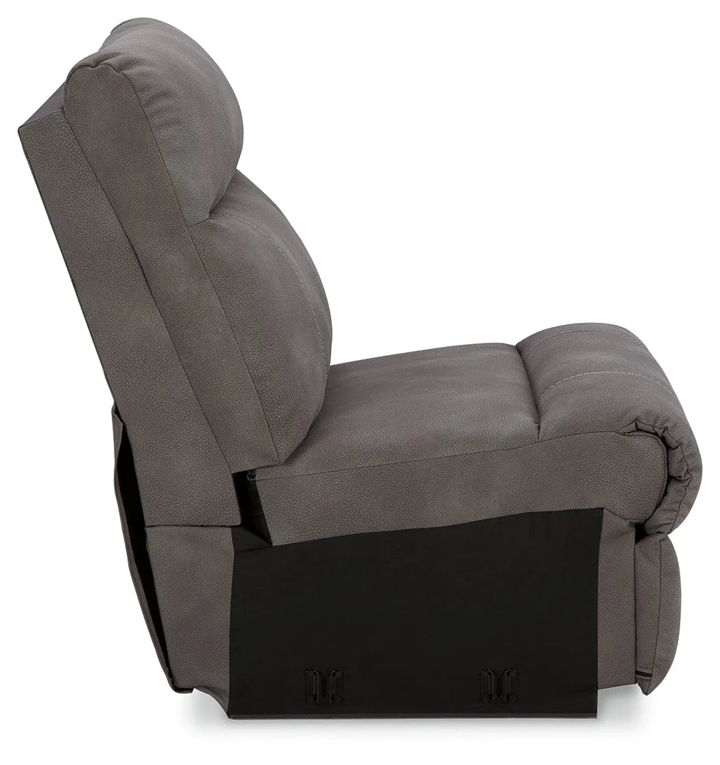 Next-Gen DuraPella Slate Armless Chair by Ashley at Eve Furniture