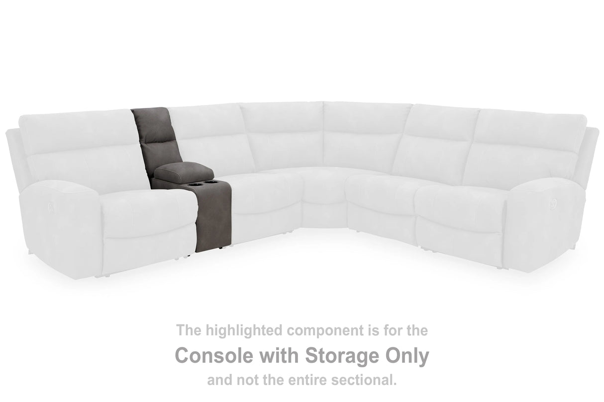 Next-Gen DuraPella Slate Console with Storage by Ashley at Eve Furniture