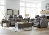 Next-Gen Durapella Slate Dual Power Reclining Living Room Set by Ashley at Eve Furniture