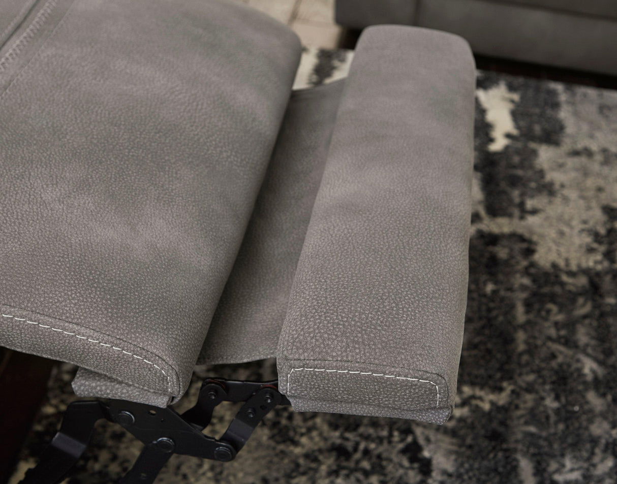 Next-Gen DuraPella Slate Dual Power Reclining Living Room Set by Ashley at Eve Furniture