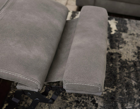 Next-Gen DuraPella Slate Dual Power Reclining Living Room Set by Ashley at Eve Furniture