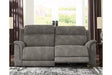 Next-Gen DuraPella Slate Dual Power Reclining Sofa by Ashley at Eve Furniture